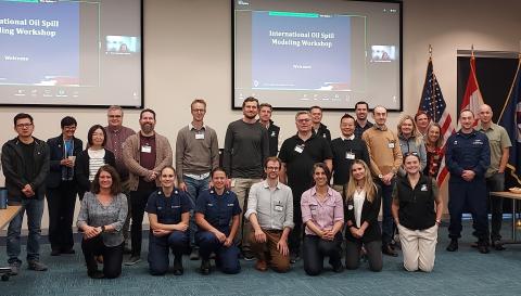 oil spill modeling workshop 2024 group photo